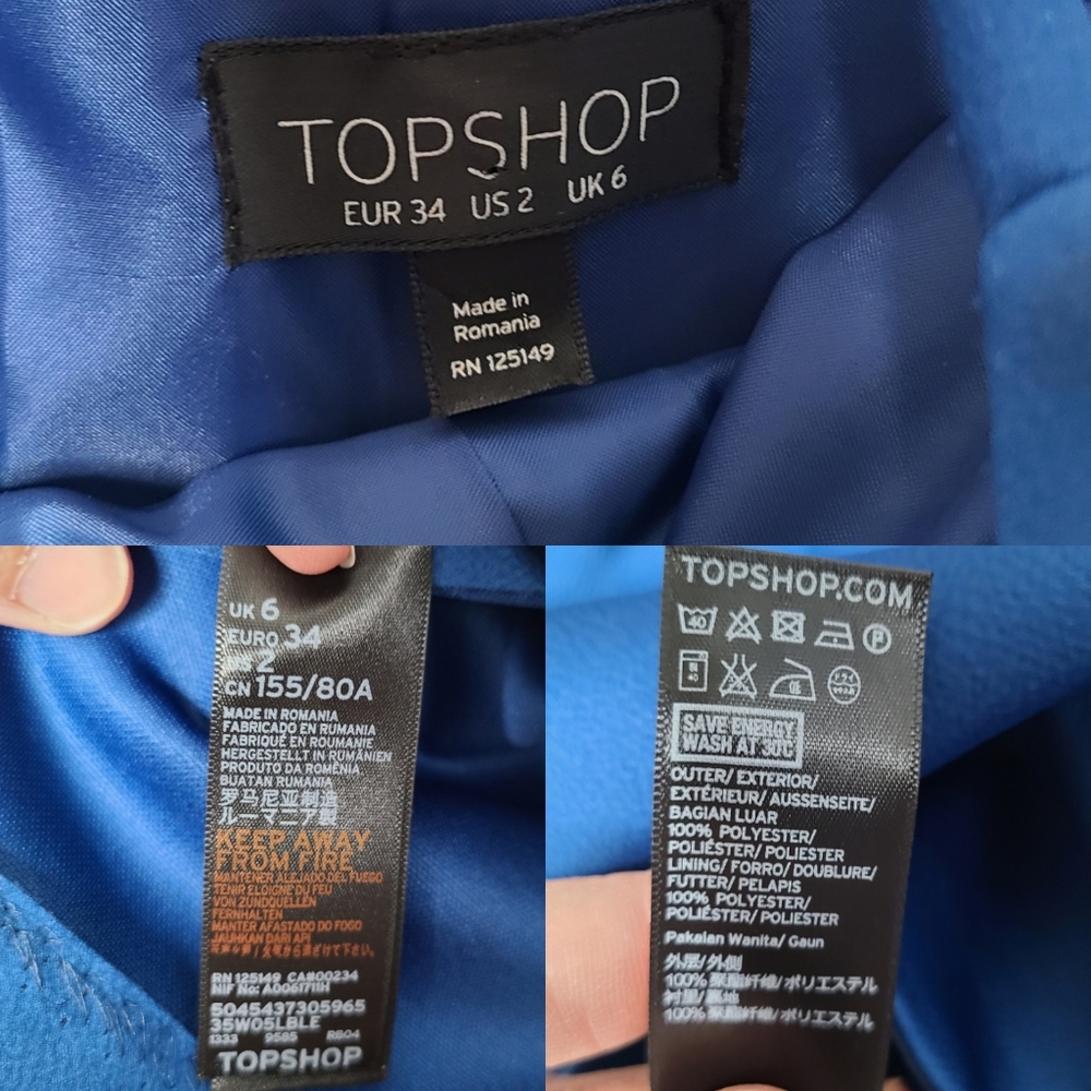 Topshop Scoop Cross Strap Back Prom Dress - Picture 8 of 9